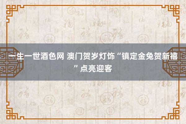 一生一世酒色网 澳门贺岁灯饰“镇定金兔贺新禧”点亮迎客