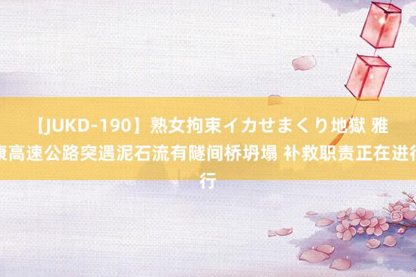 【JUKD-190】熟女拘束イカせまくり地獄 雅康高速公路突遇泥石流有隧间桥坍塌 补救职责正在进行