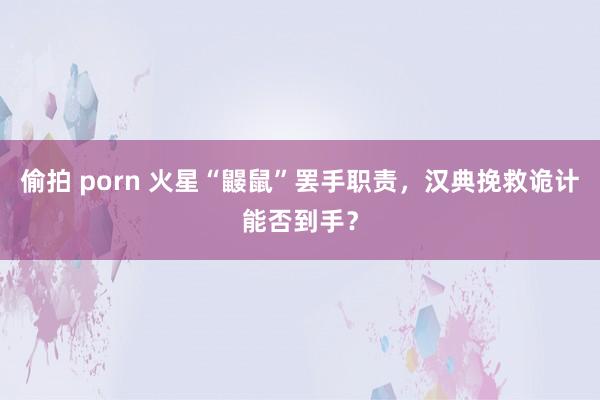 偷拍 porn 火星“鼹鼠”罢手职责，汉典挽救诡计能否到手？